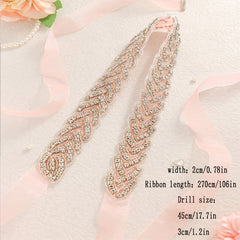 Bridal Rhinestone Waist Chain for Wedding Dress