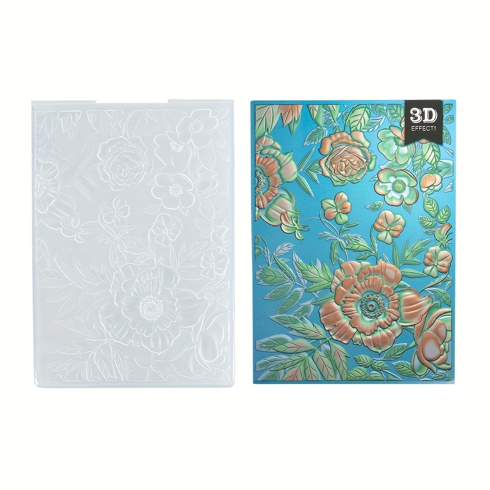 3D Flower Plastic Embossing Folders for DIY Scrapbooking