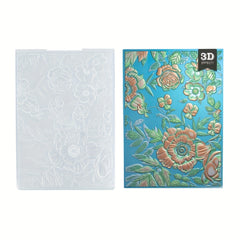 3D Flower Plastic Embossing Folders for DIY Scrapbooking