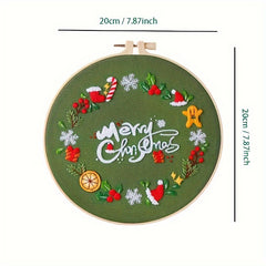 Christmas Embroidery Kit Cross Stitch Kit For Beginners Adults 3 Pack
