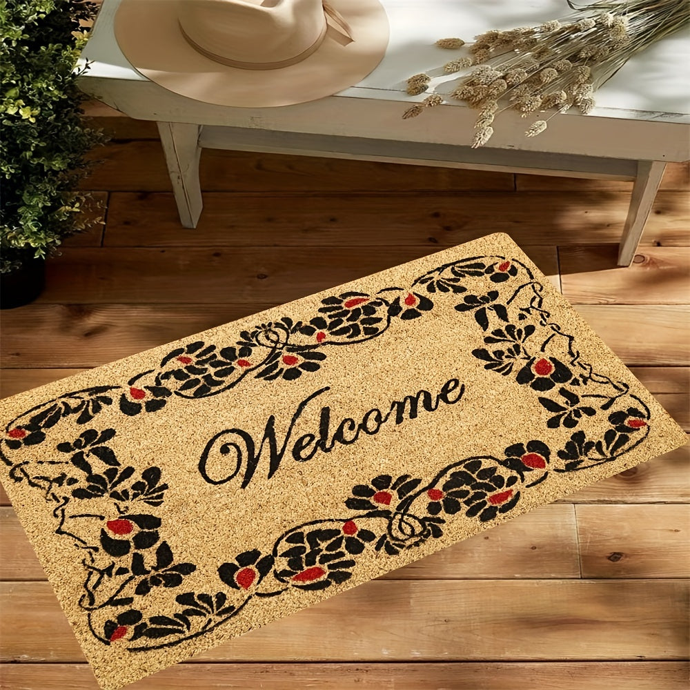 Durable Welcome Doormat Non slip Dirt Resistance Mat