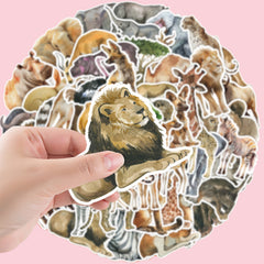 50pcs African Animals Sticker Vinyl Stickers For Laptop Water Bottle Decor