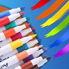 Acrylic Pens Watercolor Pencils Art Set 24 48 Colors Waterproof Opaque Markers