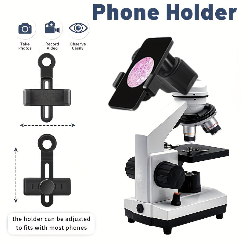 40X 1000X Binocular Microscope with Upgraded LED Light
