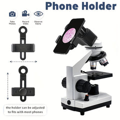 40X 1000X Binocular Microscope with Upgraded LED Light