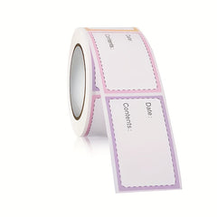 250 Adhesive Stickers Roll - 5 6 Labels For Food Date