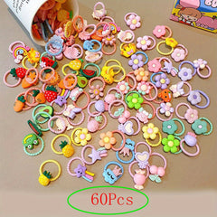 Girls Cartoon Hair Tie Hair Bands Ponytail Holders Scrunchies Hair Accessories