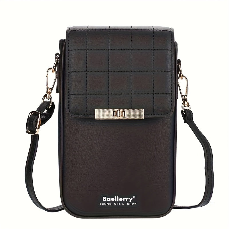 Fashionable Style Slot Compact Crossbody Women's Wallet Evening Party Ladies' Pu