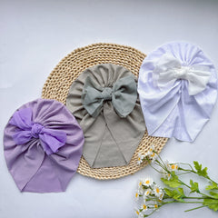 Soft Elastic Strip Flower Baby Hat For Girl