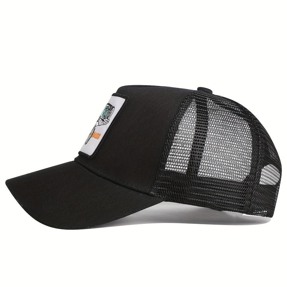 Fishing Hat Baseball Cap Trucker Breathable Grid Fishing Accessories