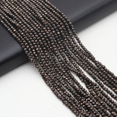 Spinel Plated Faceted Small Beads Beading Length 15''
