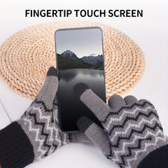 TEWTAG Knitted Gloves Winter Warm Touch Screen Non slip Coldproof Gloves