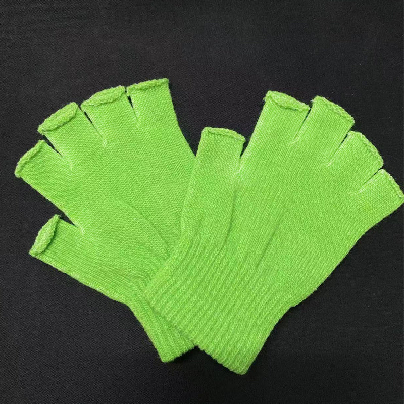 Winter Fleece Half Finger Gloves for Men and Women