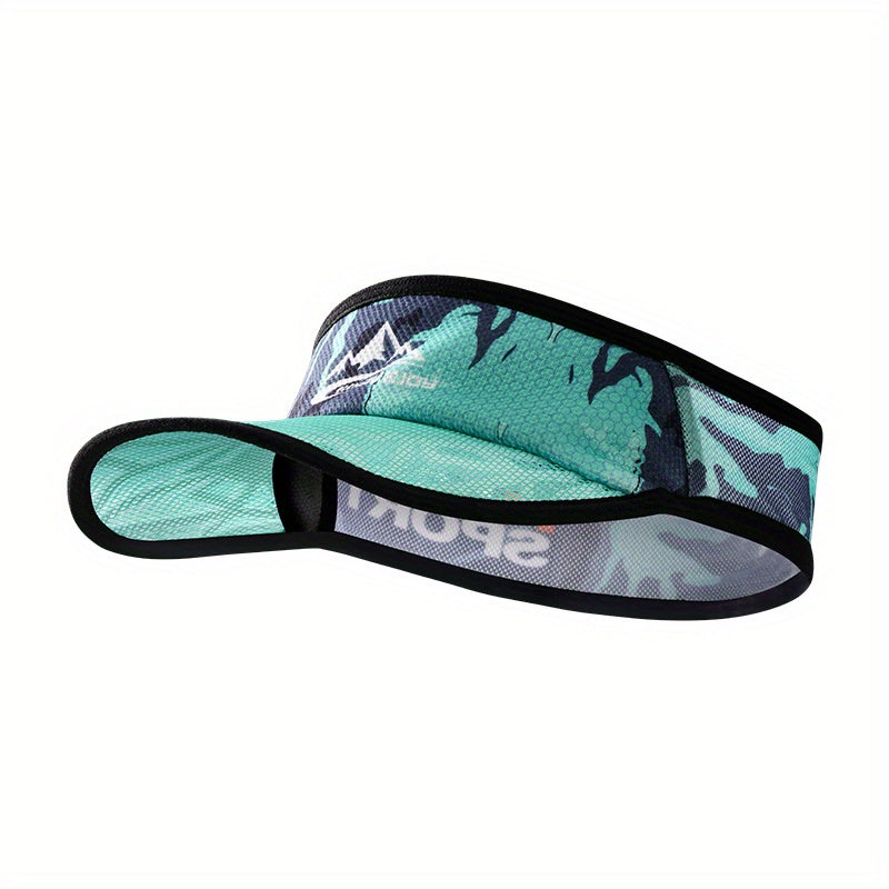 Topless Sunshade Hat Moisture Wicking Quick drying Print Hat