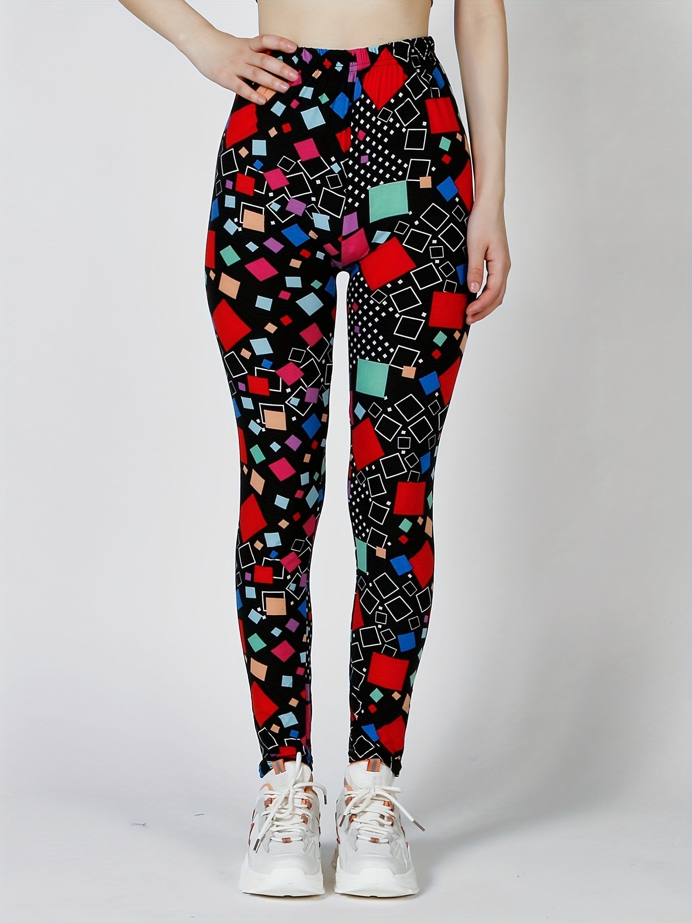 Geo Print Skinny Leggings Every Stretchy Leggings Women's