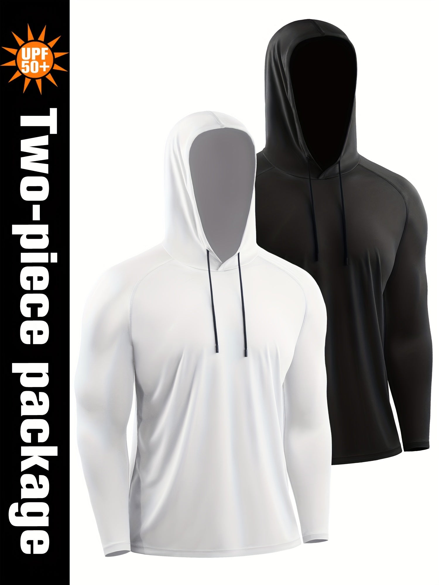 Men's Sun Protection Hoodie Quick Dry Breathable Loose Hooded Sweatshirt
