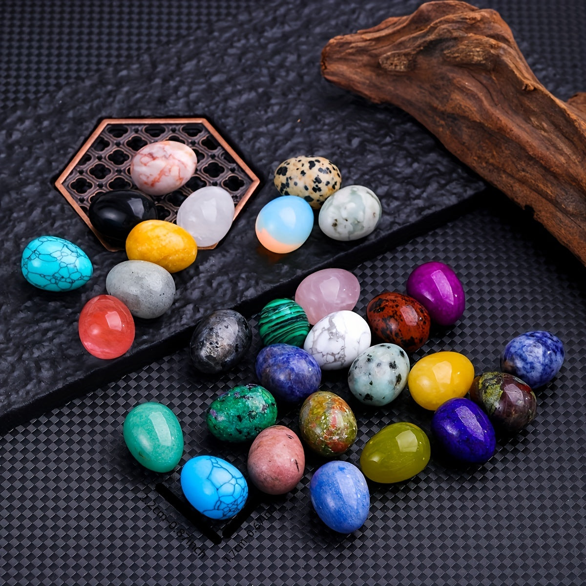 Natural Worry Stone Egg Stone Crystal - Large Polished Mineral Egg Stone