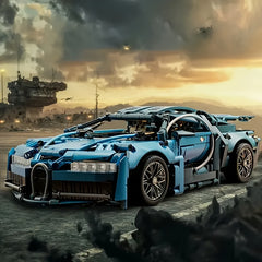 Particle Racing Car Building Blocks High Difficulty Advanced Model