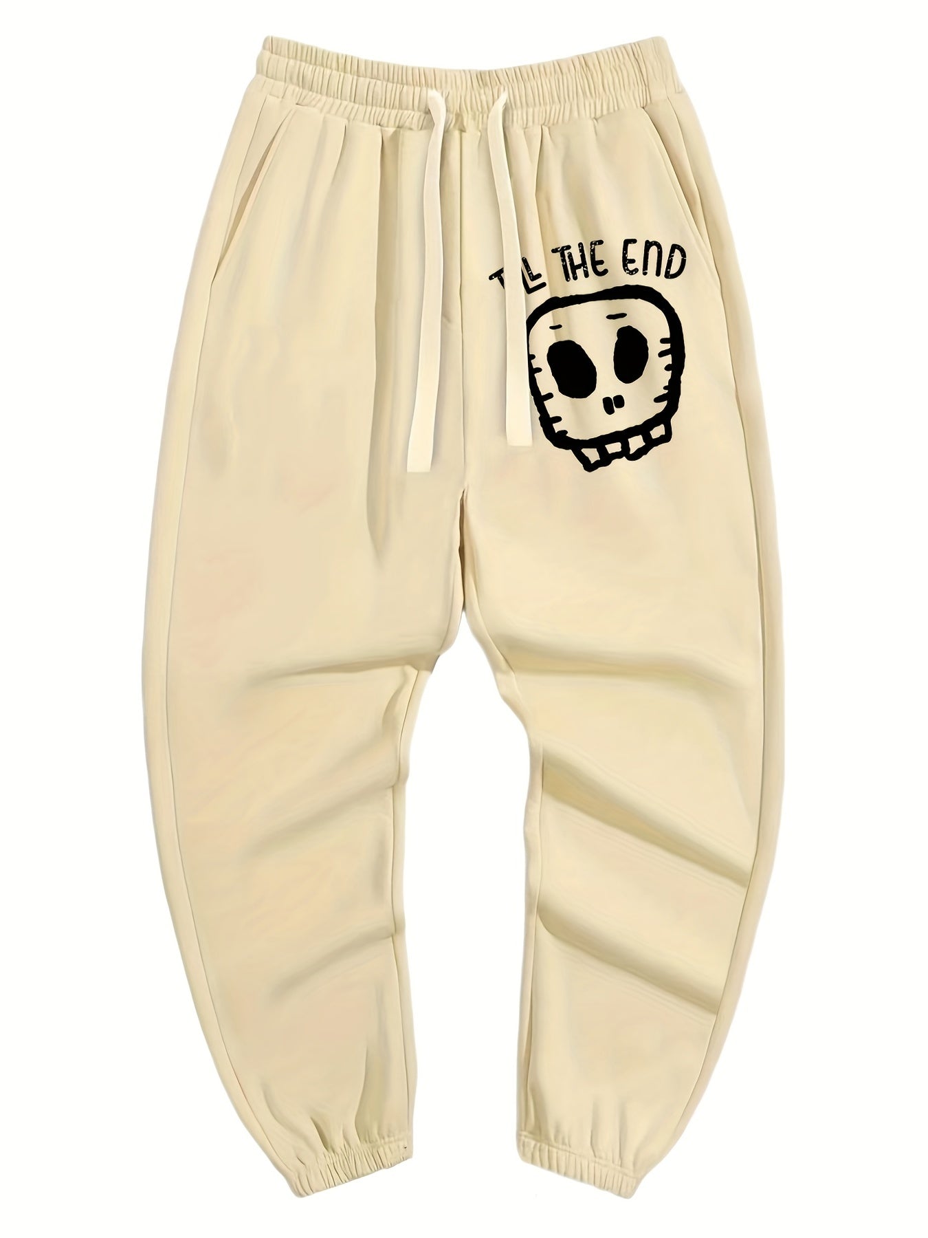 Men s Drawstring Pocket Sweatpants Loose Casual Comfy Jogger Pants