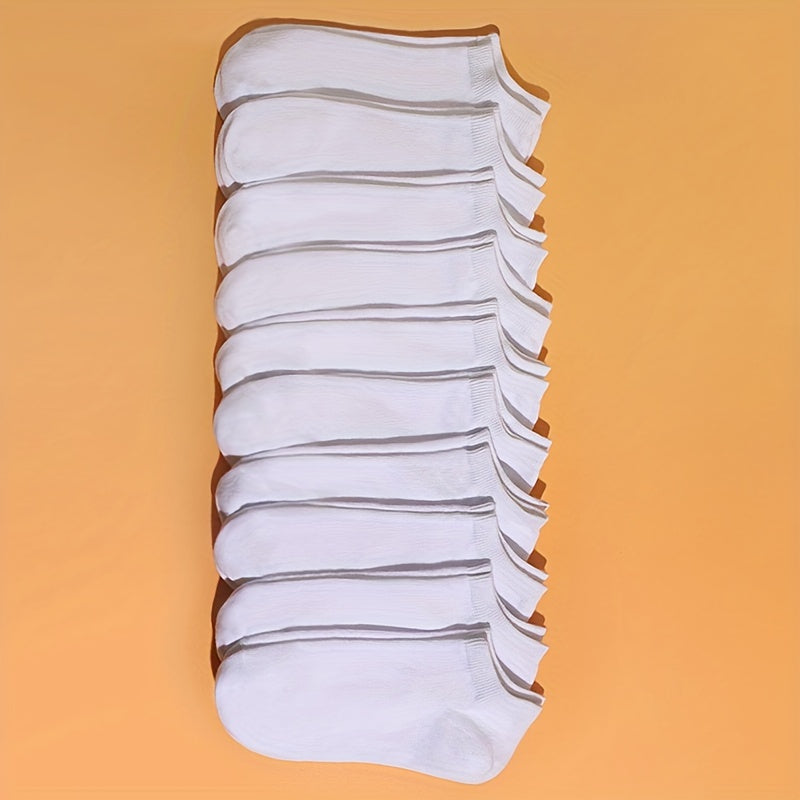 Women's 10 20 30 Pairs Ribbed Low Cut Ankle Socks Soft & Lightweight Stockings