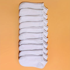 Women's 10 20 30 Pairs Ribbed Low Cut Ankle Socks Soft & Lightweight Stockings