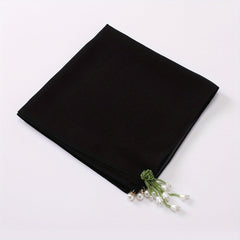 Tulip Tassel Decor Square Scarf for Women