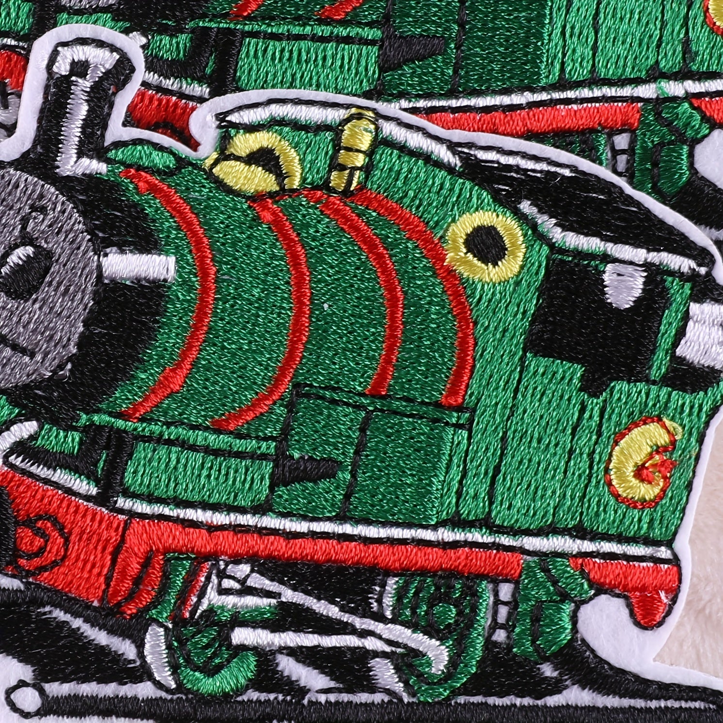 2pcs Embroidered Train Badges Iron On Patches Sew On Embroidered Applique