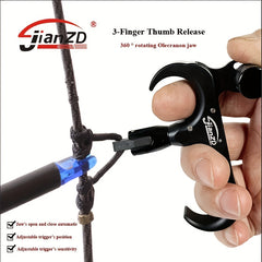3-Finger Archery Thumb Release for Compound Bows