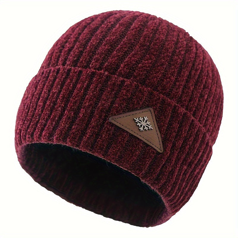 Winter Knitted Beanie Hat Ear Protection Warm Hat