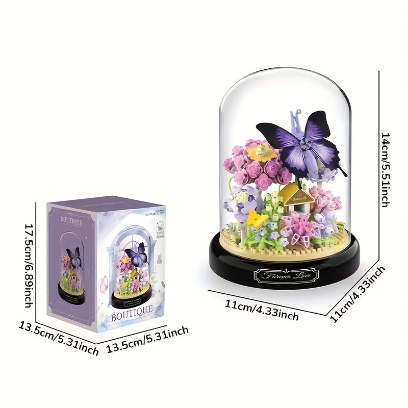 Building Block Set Dragonfly Cicada Bee Butterfly Decoration