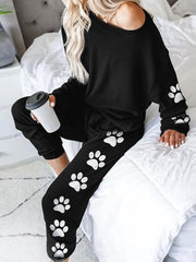 Paw Print Top & Pants Set