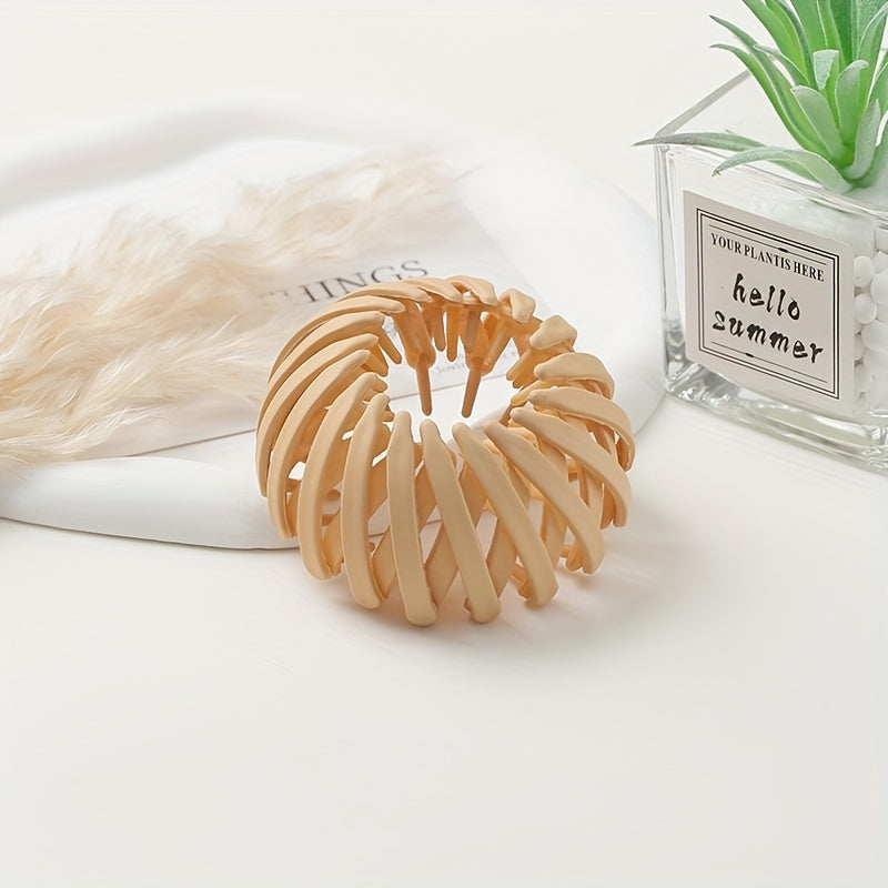 Plain Hair Clips Ponytail Buckle Daily Hair Accessories For Girls