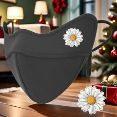 Men's 5D Thermal Daisy Print Mask Windproof Breathable Brown/Ye