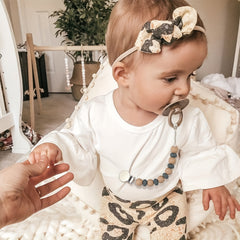 Baby Silicone Pacifier Chain Clip Teether Anti-drop Stainless Steel