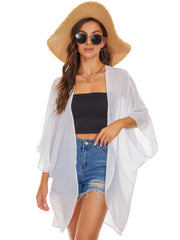 Sheer Chiffon Blouse Cardigan Beach Cover Up Casual Top
