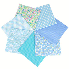 7pcs DIY Floral Fabric Patchwork Sewing Quilting Scrapbooking