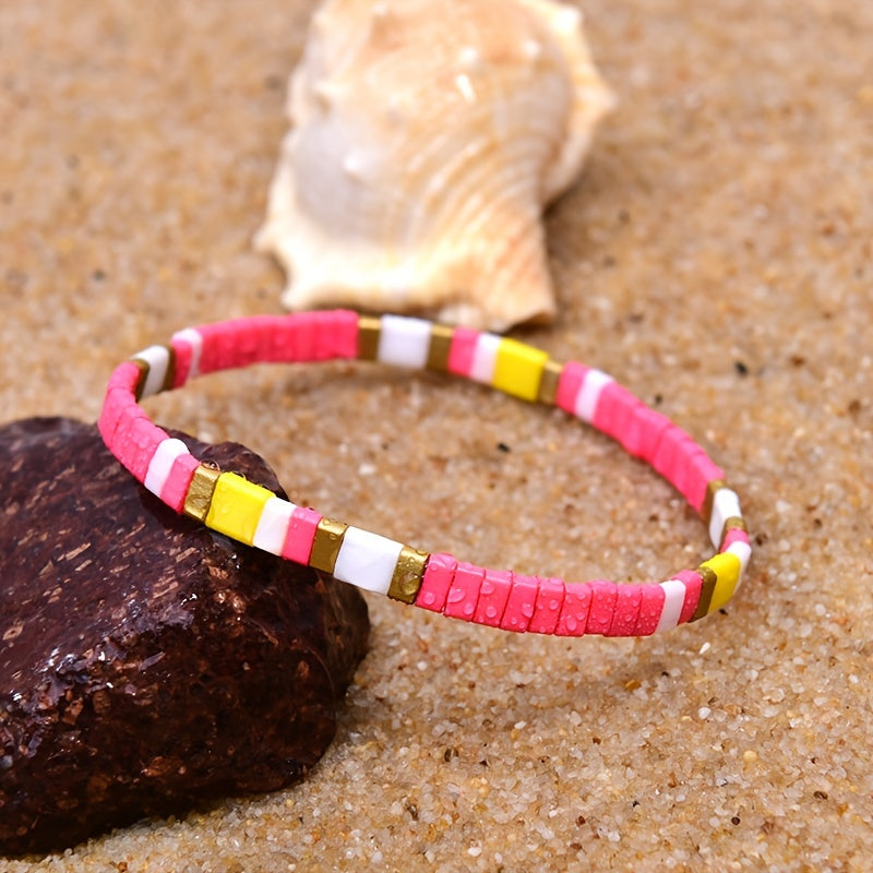Boho Beaded Bracelets for Women Hand Jewelry