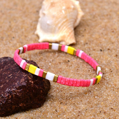 Boho Beaded Bracelets for Women Hand Jewelry