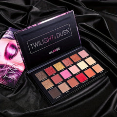 18-Color Eyeshadow Palette Matte Shimmer Metallic Glitter Blendable Long Lasting