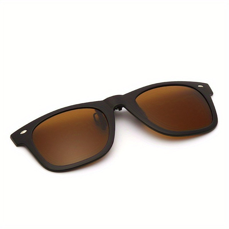 Men's Polarized Clip On Sunglasses UV Protection Anti Glare Driving Glasses