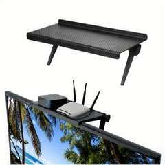 Adjustable Monitor TV Screen Shelf No Punching Storage Rack