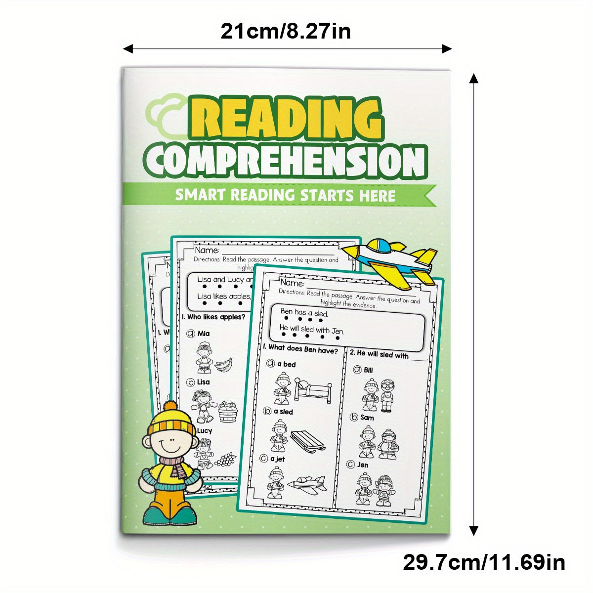 Reading Comprehension Workbook for Kids Ages 6-10: Engaging Exercises