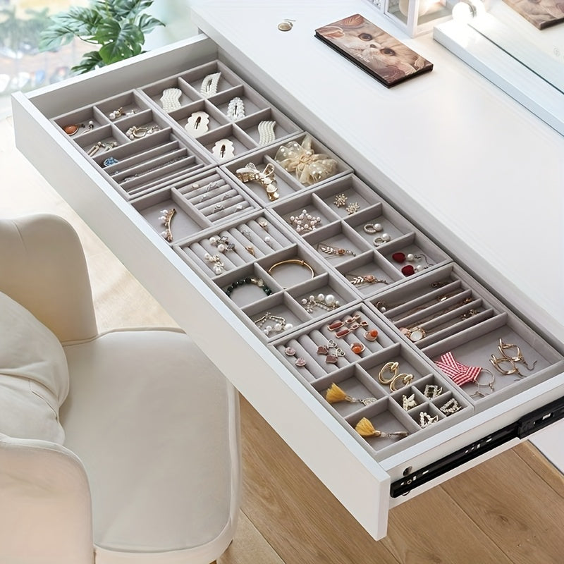 Jewellery Display Organizer Makeup Storage Tray Earrings Bracelet Ring Organizer