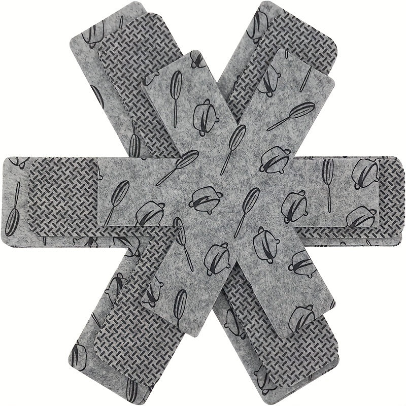 Anti Slip Pot and Pan Protectors 3 Sizes Gray