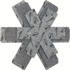 Anti Slip Pot and Pan Protectors 3 Sizes Gray