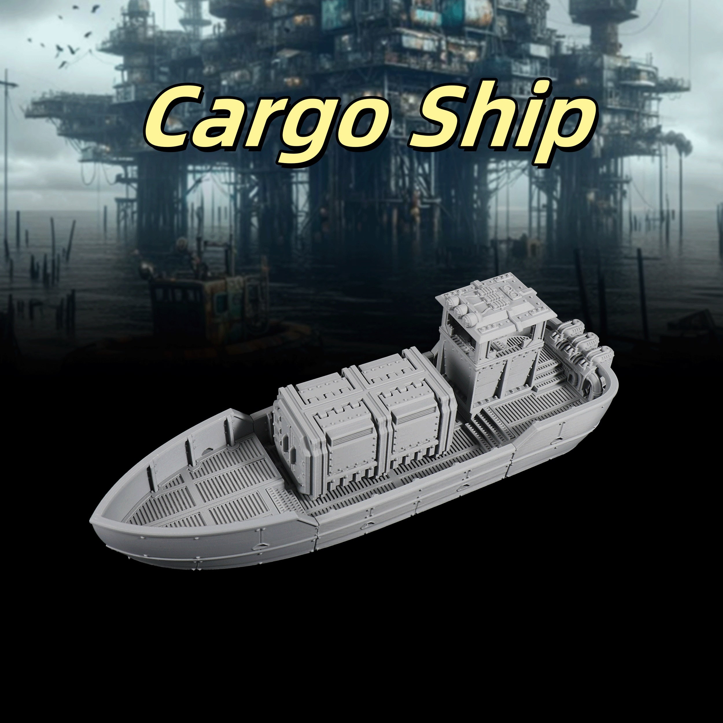 RPG Cargo & Tide Control Tower Set for Tabletop Adventures