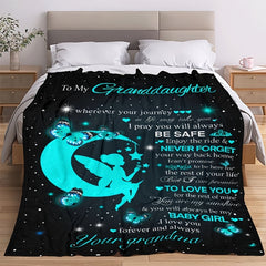 Grandma Gift For Granddaughter Throw Blanket