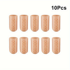 10pcs Pain Relief Finger Protector Foot Silicone Gel Guard Toe Tube Bandage