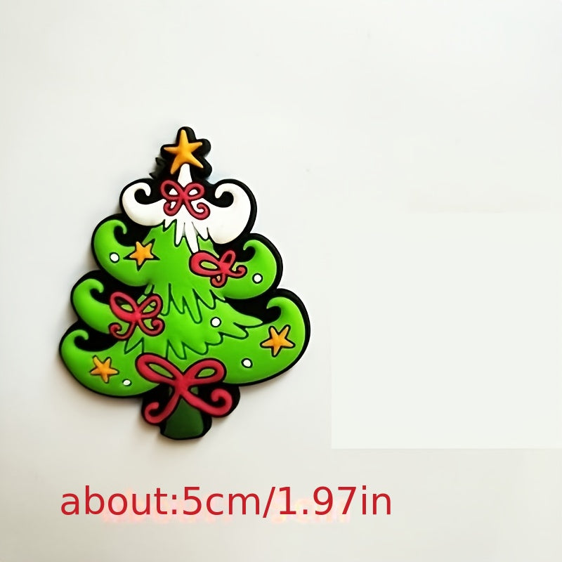 12pcs Cartoon Christmas Fridge Magnets Early Education Stickers