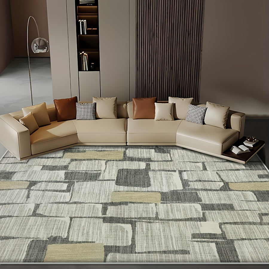 Large Modern Abstract Area Rug Anti-Slip Carpet for Living Room Bedroom